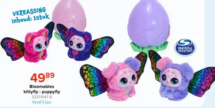 Aanbieding: Hatchimals Bloomables Kittyfly - Interactieve Knuffel - Met Geluid - Vanaf 5 Jaar