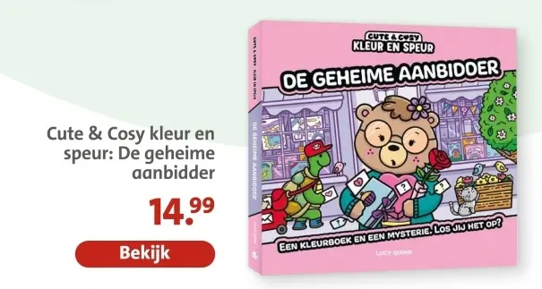 Aanbieding: Cute & Cosy kleur en speur: De geheime aanbidder