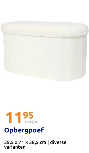 Promotie: Opbergpoef