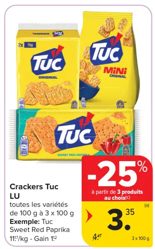 Offre: Crackers Tuc