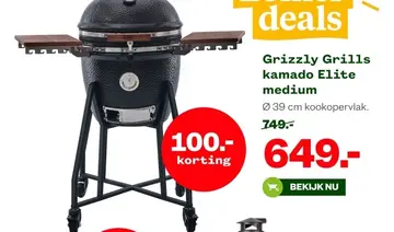 Aanbieding: Grizzly Grills kamado Elite medium