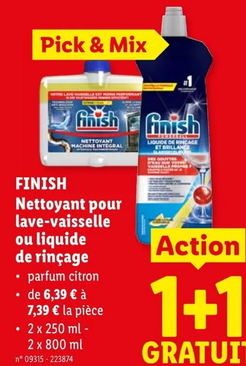 Offre: Nettoyant pour lave-vaisselle ou liquide de rinçage