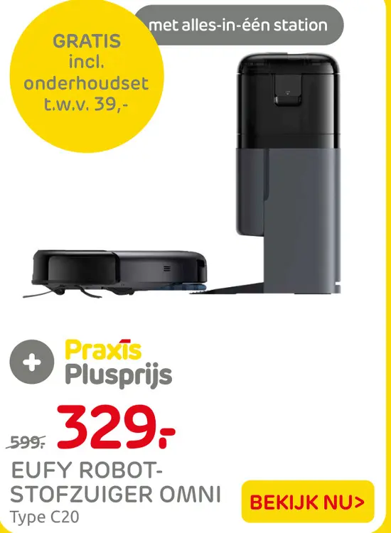 Aanbieding: EUFY ROBOT-STOFZUIGER OMNI Type C20