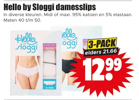 Aanbieding: Hello by Sloggi dameslips