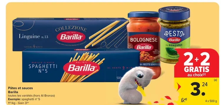 Offre: Pâtes et sauces Barilla
