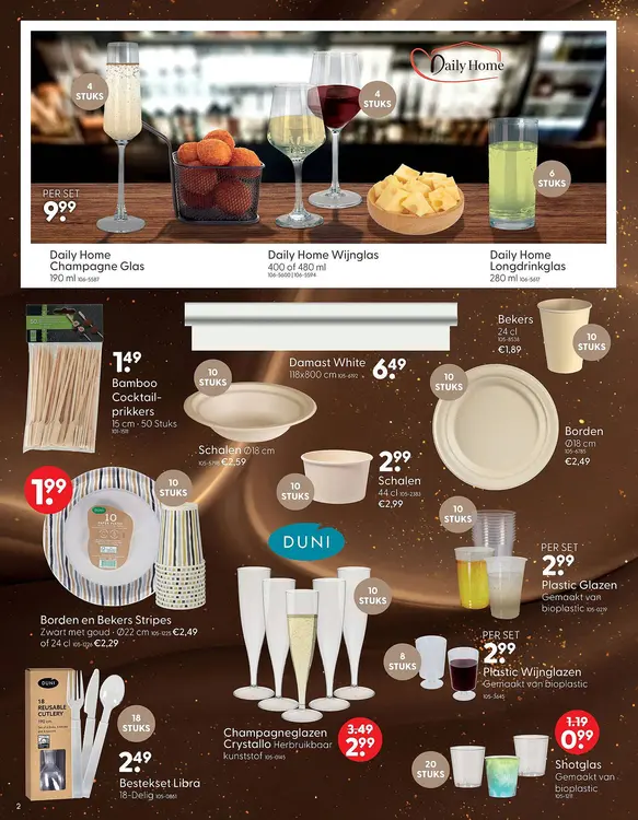 Aanbieding: Daily Home Champagne Glas