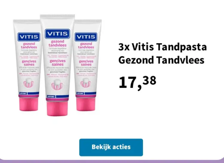 Aanbieding: Vitis Tandpasta Gezond Tandvlees
