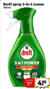 Aanbieding: Dreft spray 3-in-1 Lemon