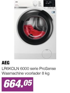 Aanbieding: LR6KOLN 6000 serie ProSense Wasmachine voorlader 8 kg