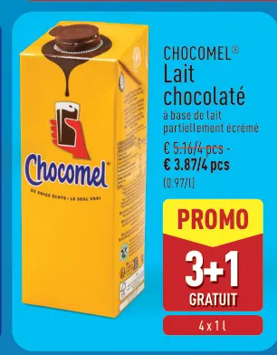 Offre: Lait chocolaté