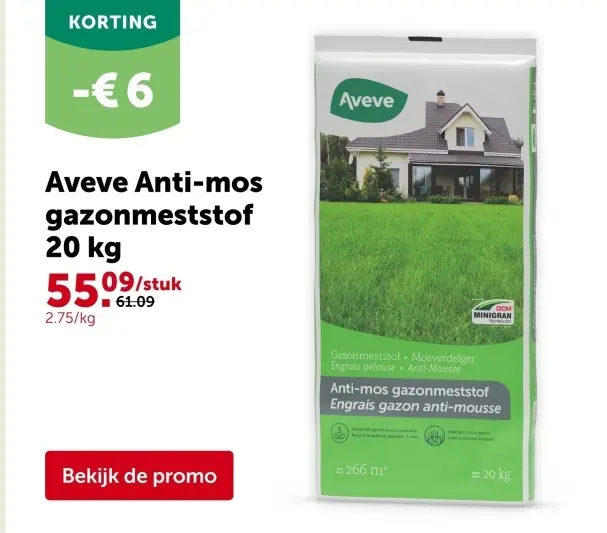 Promotie: Anti-mos gazonmeststof