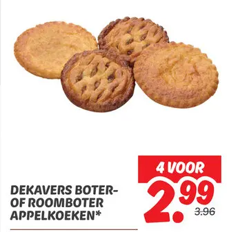 Dekavers boter- of roomboter appelkoeken