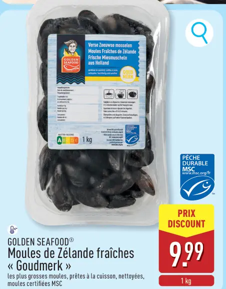 Offre: Moules de Zélande fraîches