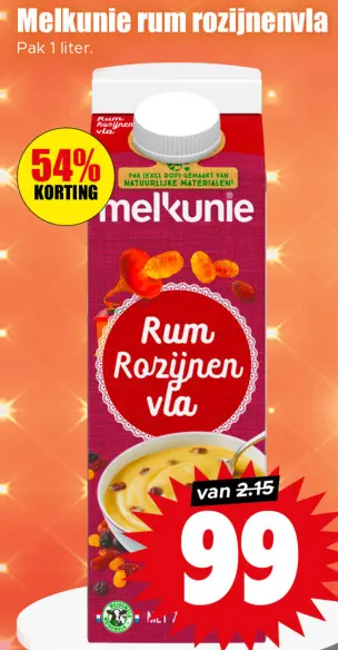 Aanbieding: Rum rozijnenvla