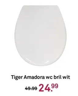 Aanbieding: Tiger Amadora wc bril wit