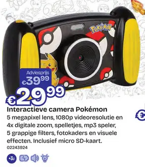 Aanbieding: Interactieve camera Pokémon