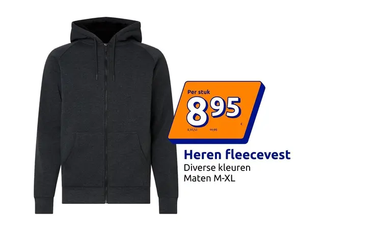 Promotie: Heren fleecevest