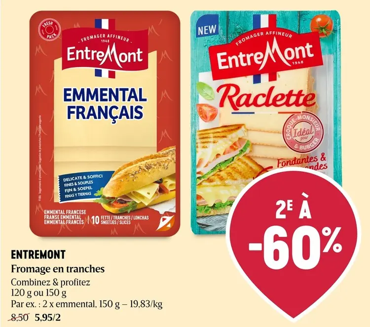Offre: Entremont Fromage en tranches