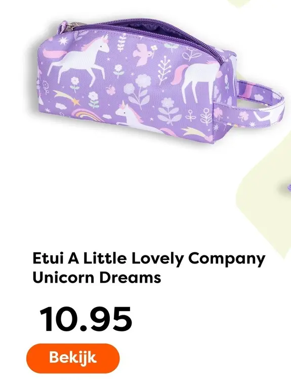 Aanbieding: Etui A Little Lovely Company Unicorn Dreams