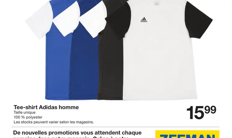 Offre: Tee-shirt Adidas homme