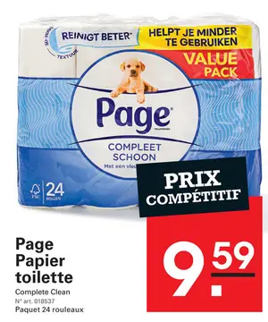 Offre: Page Papier toilette