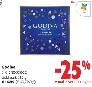Aanbieding: Godiva alle chocolade Goldmark