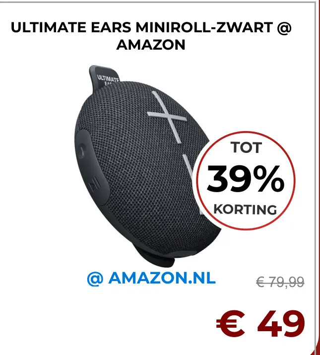 Aanbieding: Miniroll-zwart