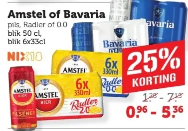Aanbieding: Amstel of Bavaria