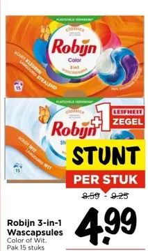Aanbieding: Robijn 3-in-1 Wascapsules