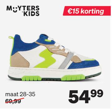 Aanbieding: Muyters Sneakers blauw Leer