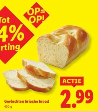 Aanbieding: Gevlochten brioche brood
