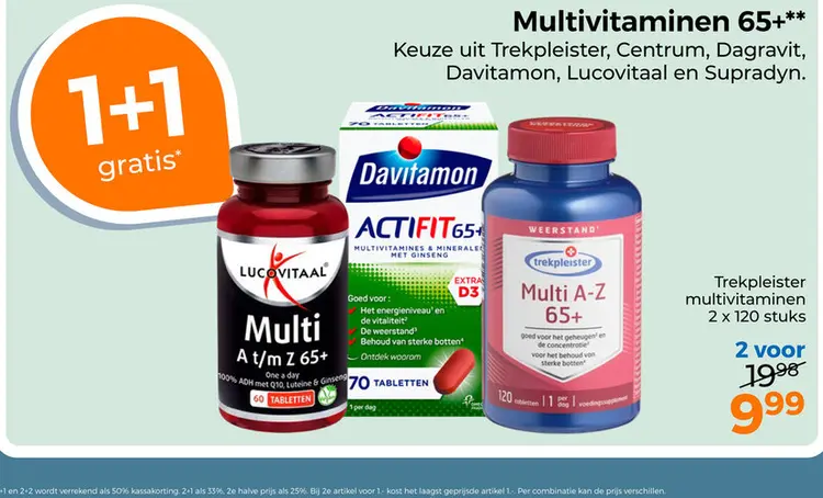 Aanbieding: Multivitaminen 65+