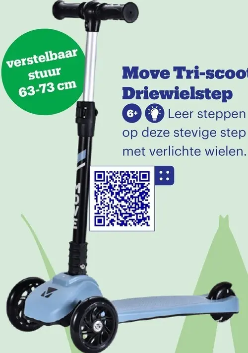 Promotie: Move Tri-scoot Driewielstep