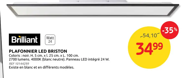 Offre: Plafonnier led briston