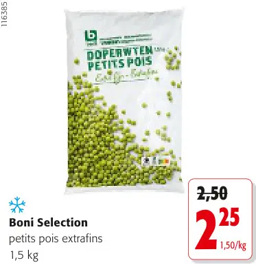 Offre: Petits pois extrafins