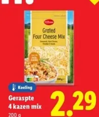 Aanbieding: Geraspte 4 kazen mix