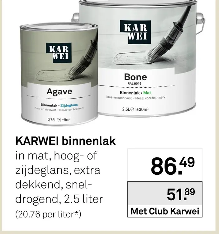 Aanbieding: KARWEI binnenlak