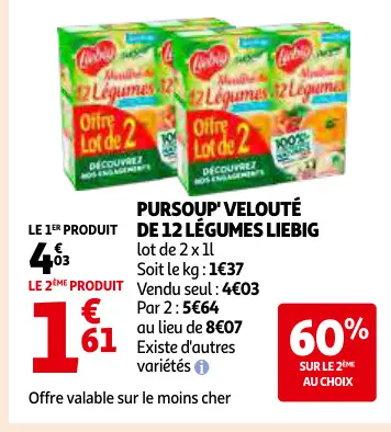 Offre: Pursoup' velouté de 12 légumes
