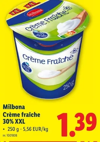 Promotie: Crème fraîche