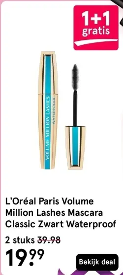 Aanbieding: Volume Million Lashes Mascara Classic Zwart Waterproof
