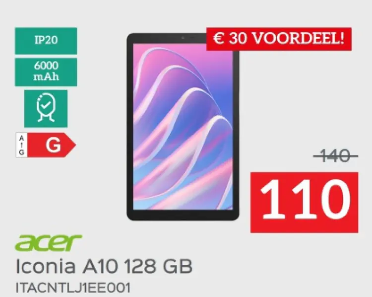 Promotie: Iconia A10 128 GB