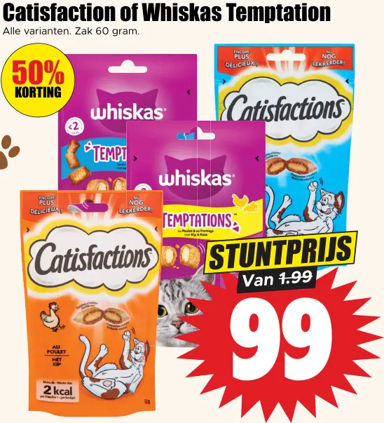 Aanbieding: Catisfaction of Whiskas Temptation
