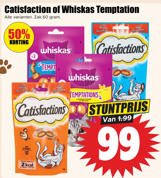 Aanbieding: Catisfaction of Whiskas Temptation