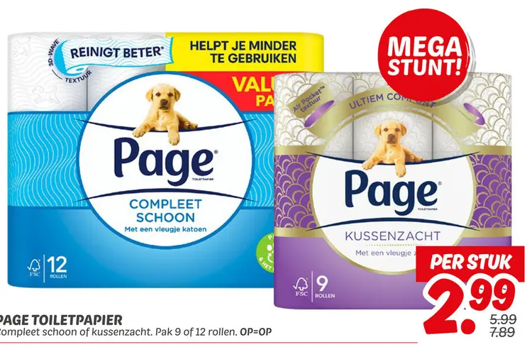 Aanbieding: Page toiletpapier
