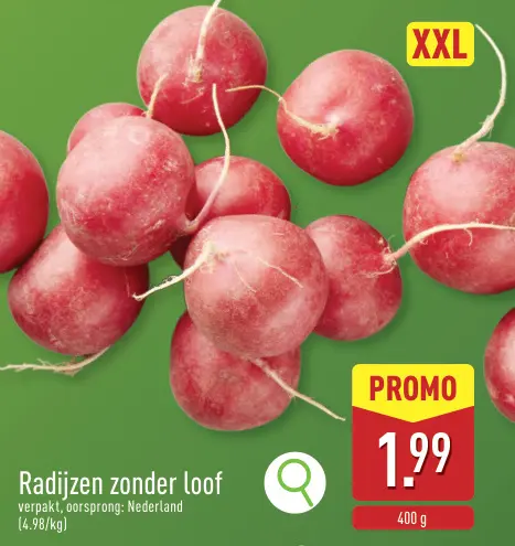 Promotie: Radijzen zonder loof