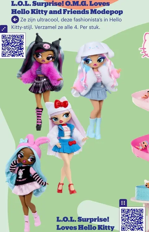 Aanbieding: O.M.G. Loves Hello Kitty and Friends Modepop