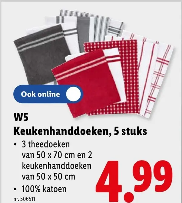 Promotie: Keukenhanddoeken