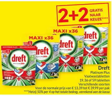 Aanbieding: Dreft Platinum Plus Vaatwastabletten