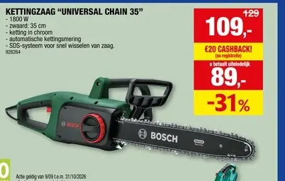 Promotie: Kettingzaag Universal Chain 35