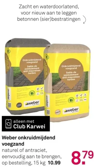 Aanbieding: Weber onkruidmijdend voegzand